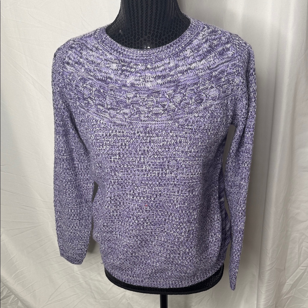 Croft & Barrow Lavender Knit Sweater